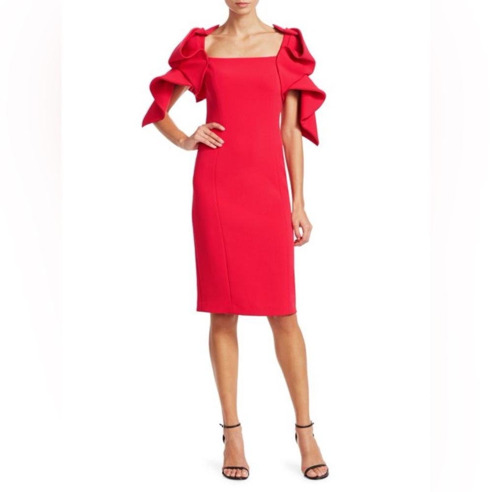 Badgley Mischka Origami Sleeve Dress
Size 6 BNWT 
SOLD EVERYWHERE